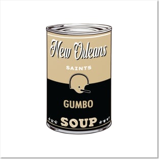 New Orleans Saints Soup Can Posters and Art